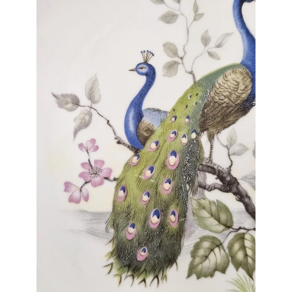 Wedgwood Metallised Bone China Peacock Plate
